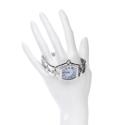 Cartier Stainless Steel Purple Mother of Pearl 31mm Roadster Quartz Watch 2 of 9