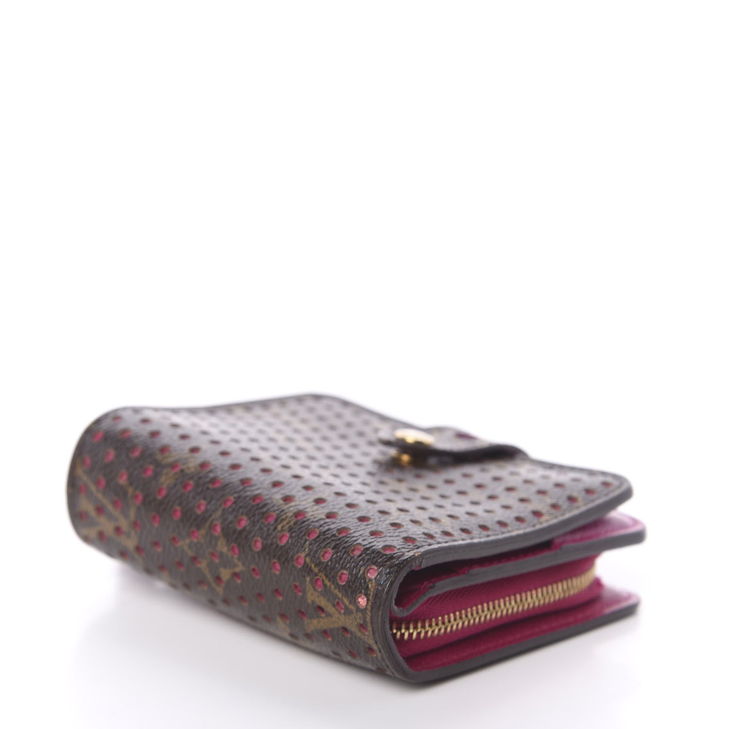 Louis Vuitton Monogram Perforated Compact Zipped Wallet Fuchsia 4 of 6