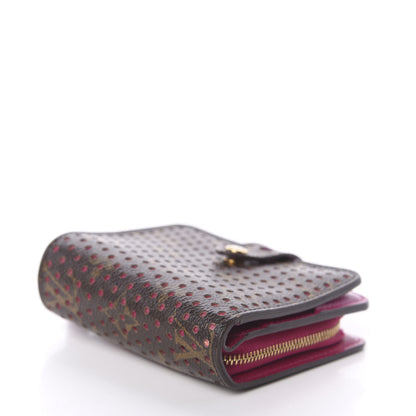 Louis Vuitton Monogram Perforated Compact Zipped Wallet Fuchsia 4 of 6