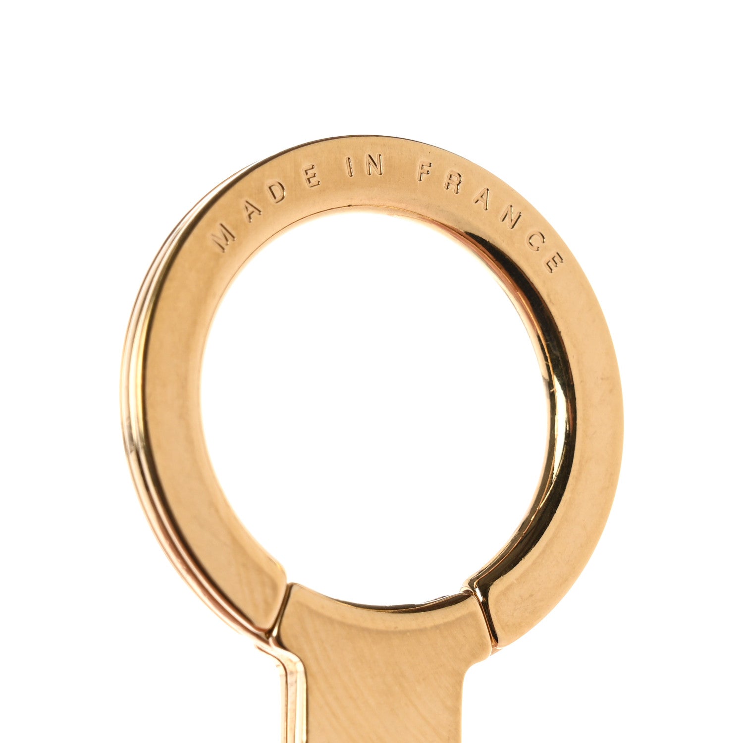 Louis Vuitton Metal Pochette Extender Key Ring Chain Gold 3 of 4