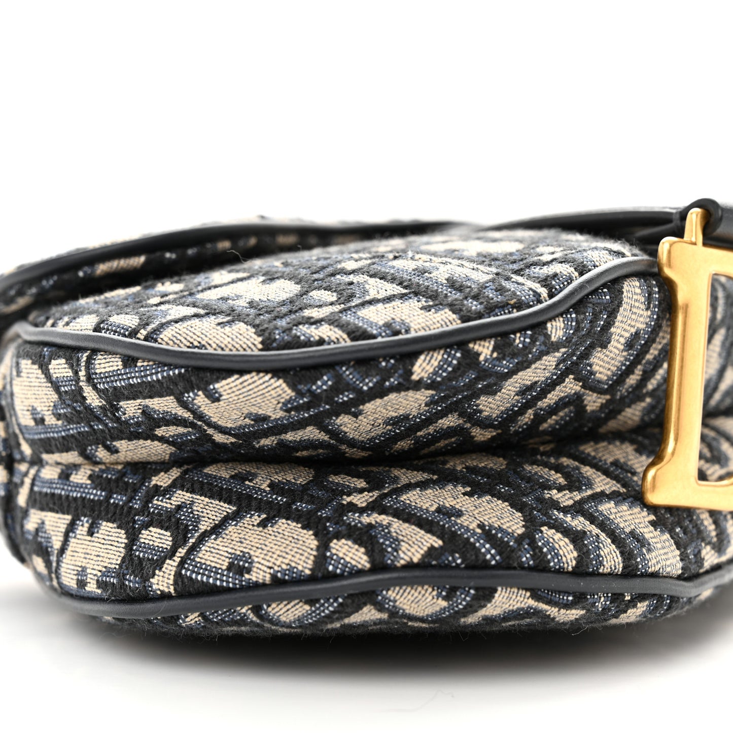 Oblique Mini Saddle Bag With Strap Blue