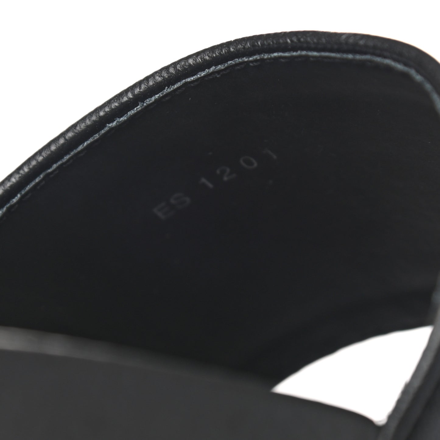 Lambskin Logo Embossed 4G Womens Sandals 38 Black