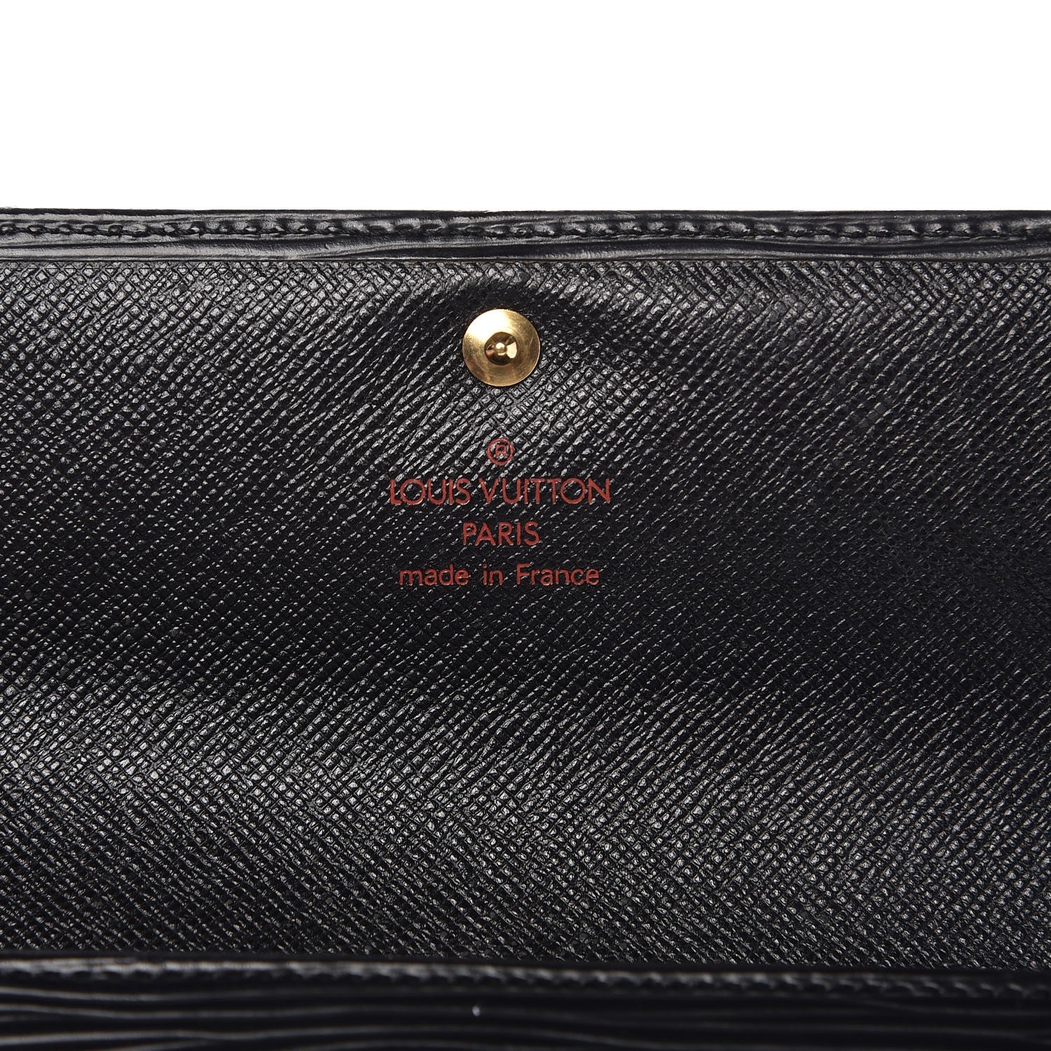 Louis Vuitton Epi Porte Tresor Etui Papiers Wallet Black 6 of 10