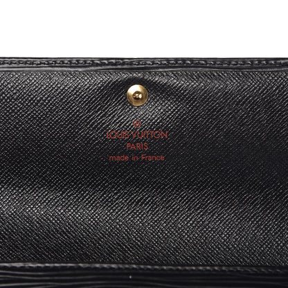 Louis Vuitton Epi Porte Tresor Etui Papiers Wallet Black 6 of 10