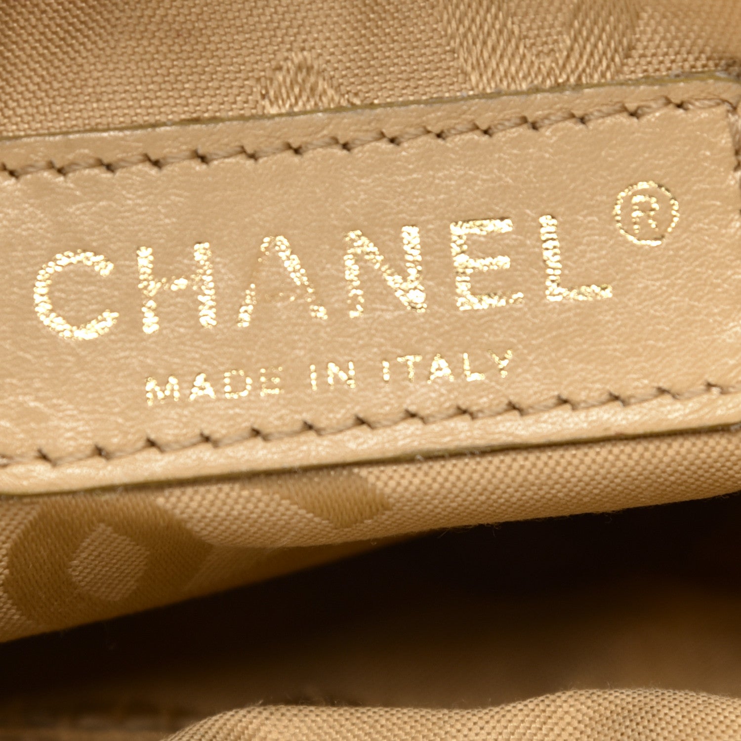 Chanel Canvas Camellia Printed Shoulder Bag Beige Grey 6 of 11