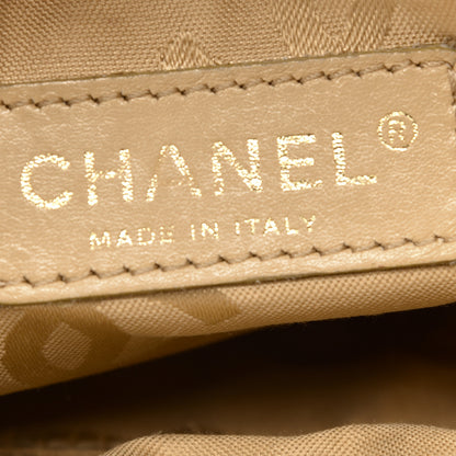 Chanel Canvas Camellia Printed Shoulder Bag Beige Grey 6 of 11