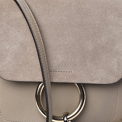 Chloe Suede Calfskin Small Faye Backpack Motty Grey 9 of 9