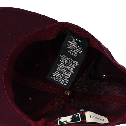 Gucci X MLB Cotton NY Yankees Baseball Hat 57-61 Lacquer 7 of 9