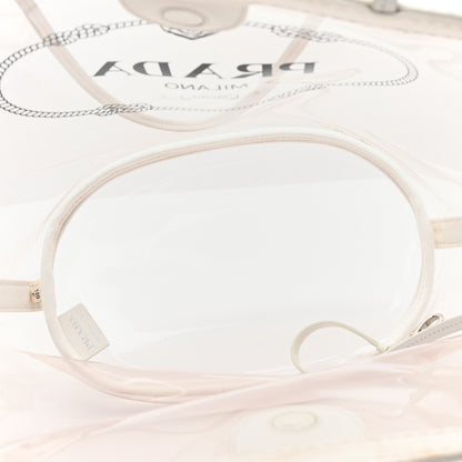 Prada PVC Canapa Tote White 6 of 13