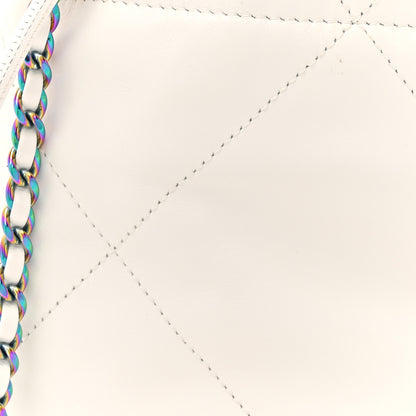 Chanel Shiny Calfskin Quilted Rainbow Mini Chanel 22 White 8 of 10