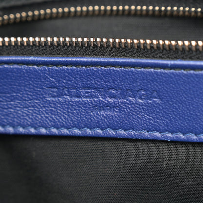 Balenciaga Chevre Gold Metallic Edge Hardware City Bleu Roi 7 of 14