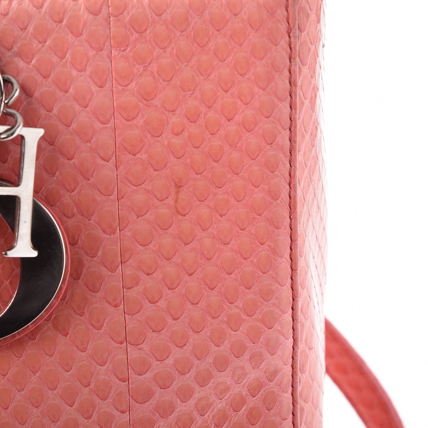 Python Large Lady Dior Pink
