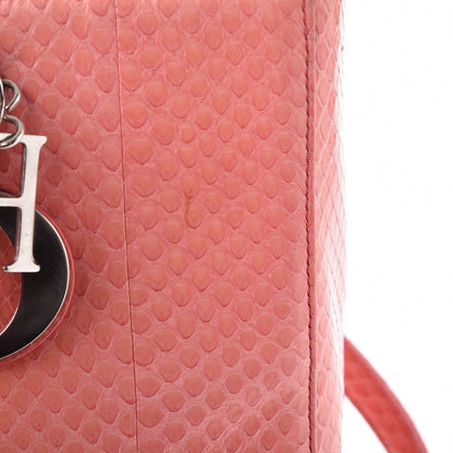Christian Dior Python Large Lady Dior Pink 15 of 20