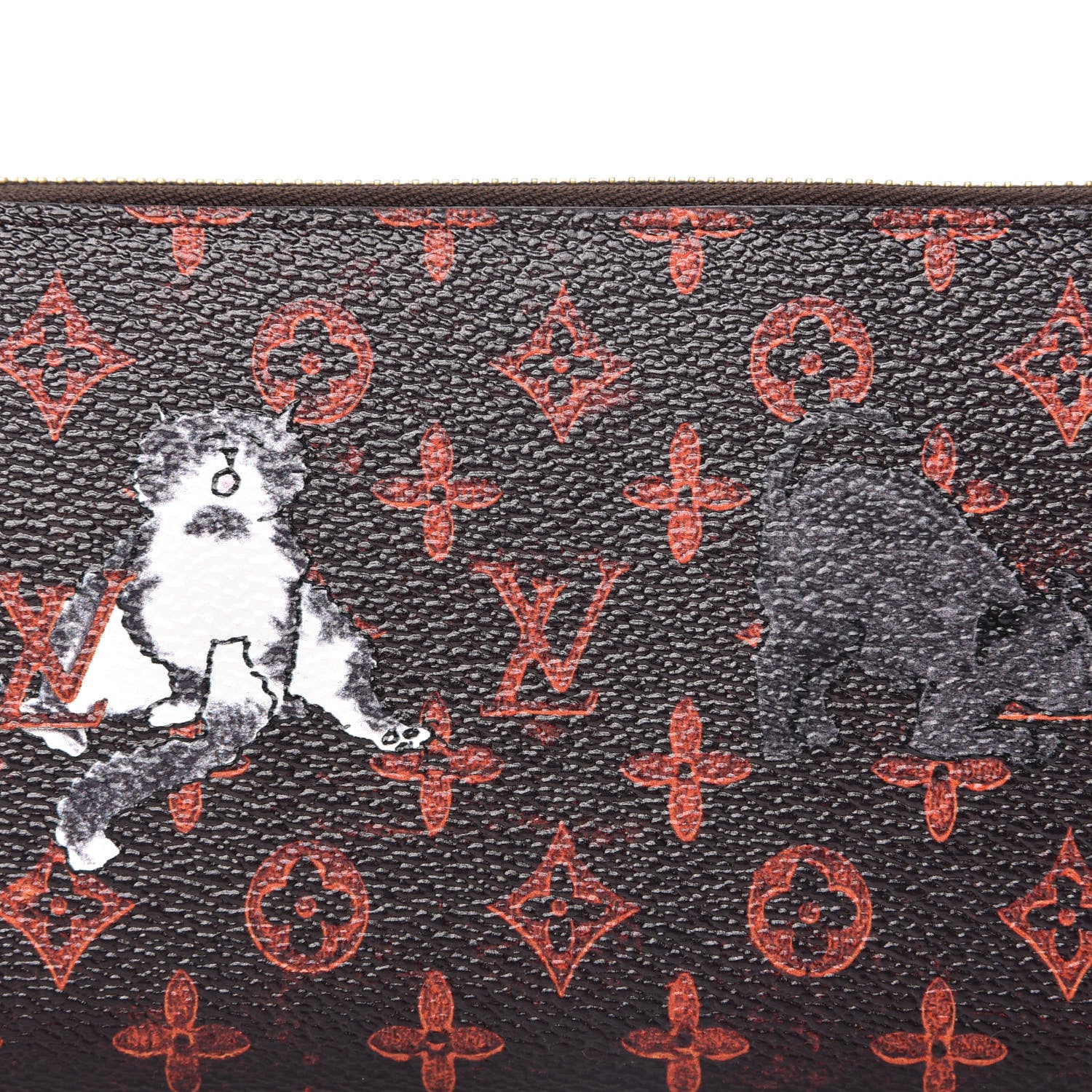 Louis Vuitton Catogram Zippy Wallet Marron 10 of 11