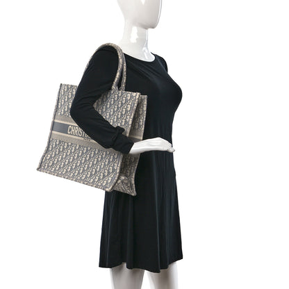 Christian Dior Oblique Large Book Tote Grey 3 of 8
