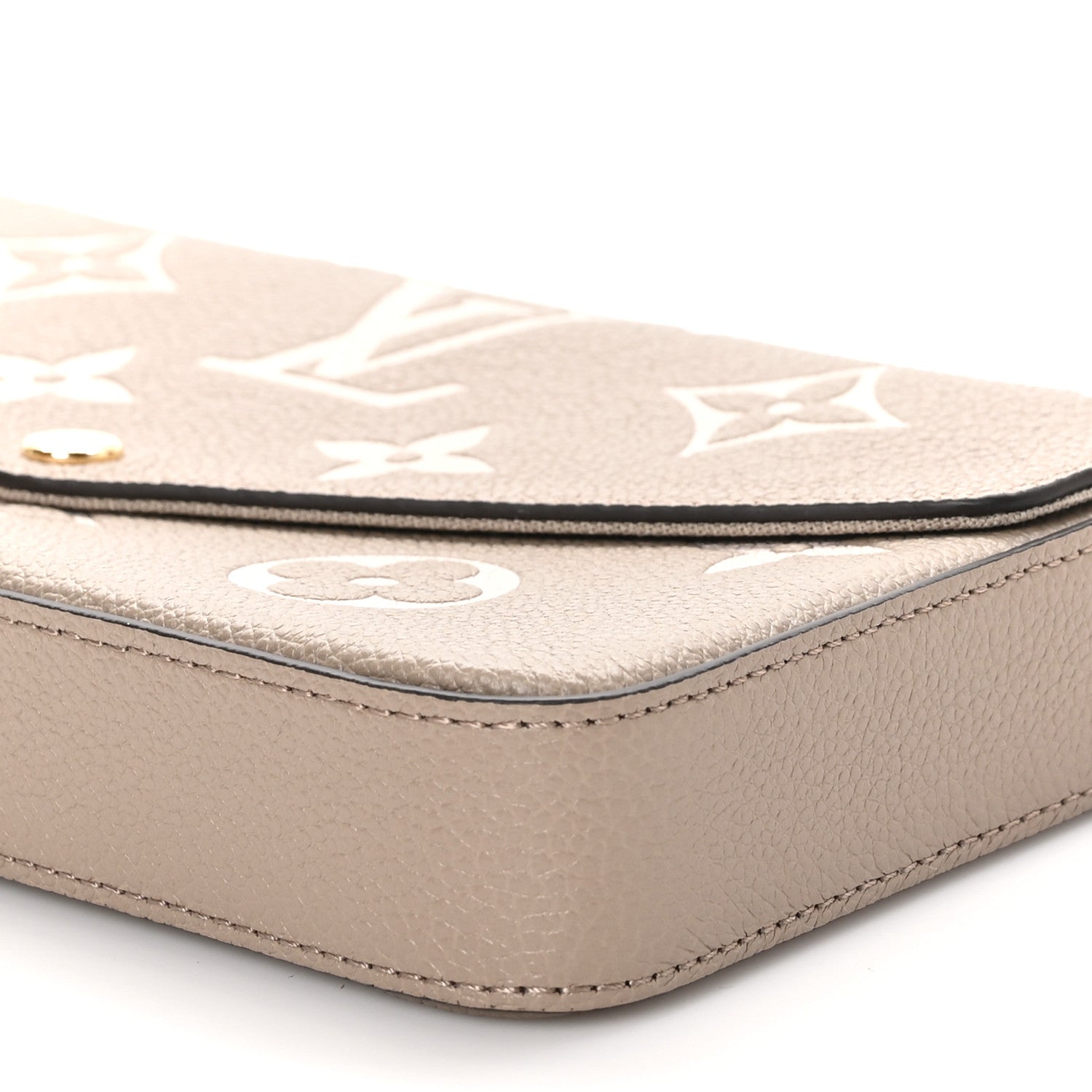 Louis Vuitton Empreinte Monogram Giant Felicie Pochette Tourterelle Creme 10 of 11