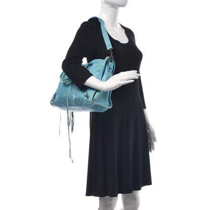 Balenciaga Agneau Classic Hardware City Turquoise 2 of 18