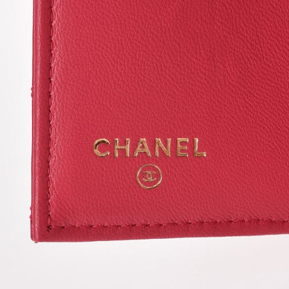 Chanel Lambskin Quilted Compact Boy Wallet Fuchsia 6 of 9
