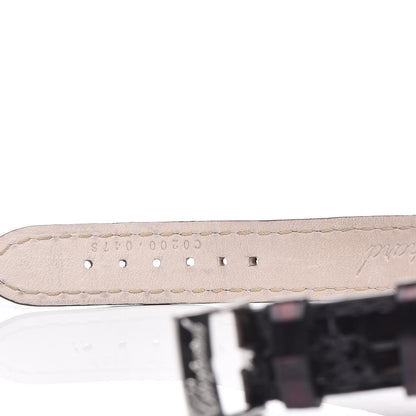 Chopard Stainless Steel Alligator 5 Diamond Pink Mother of Pearl 30mm Happy Sport Quartz Watch 7 of 8