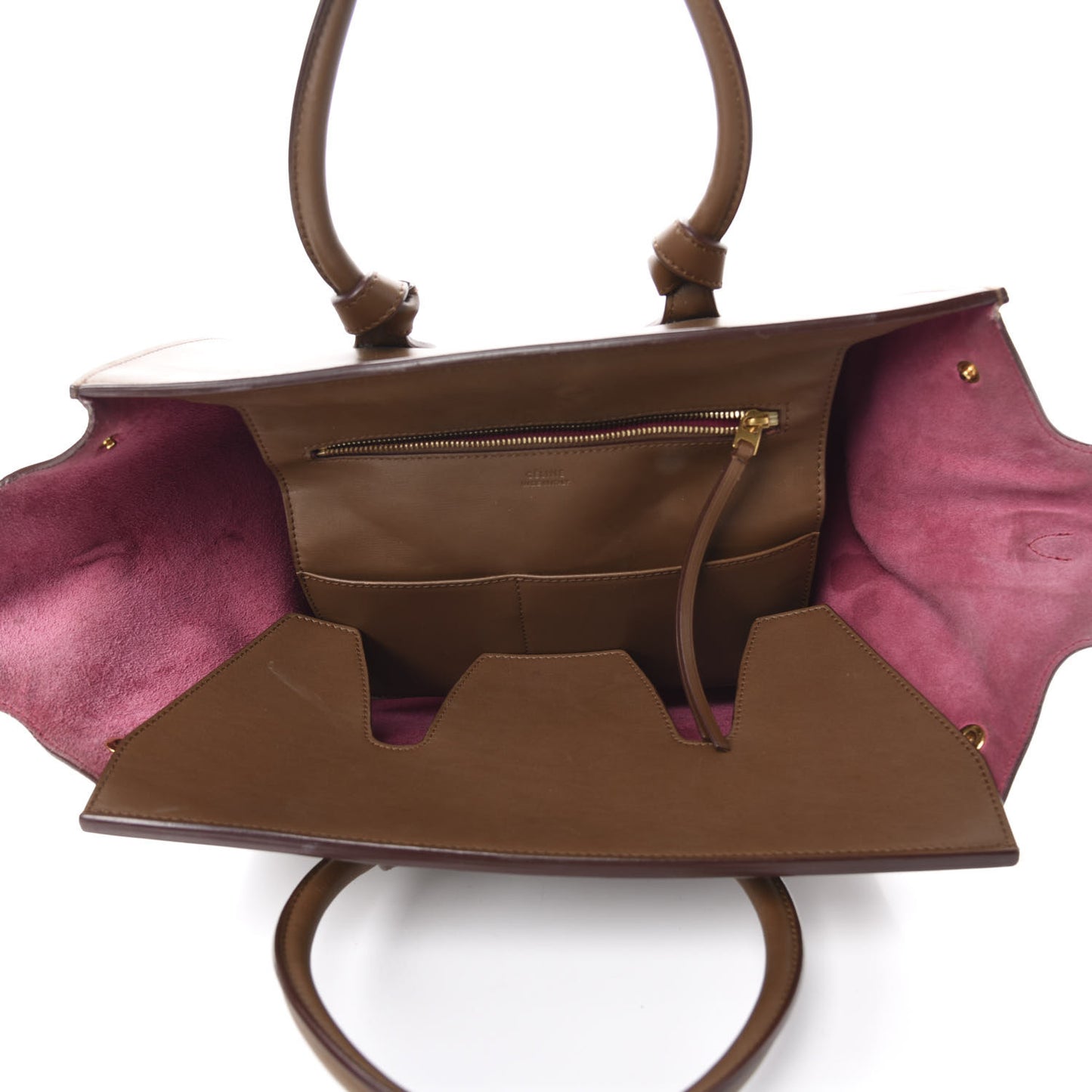 Palmelato Calfskin Mini Tie Knot Tote Camel