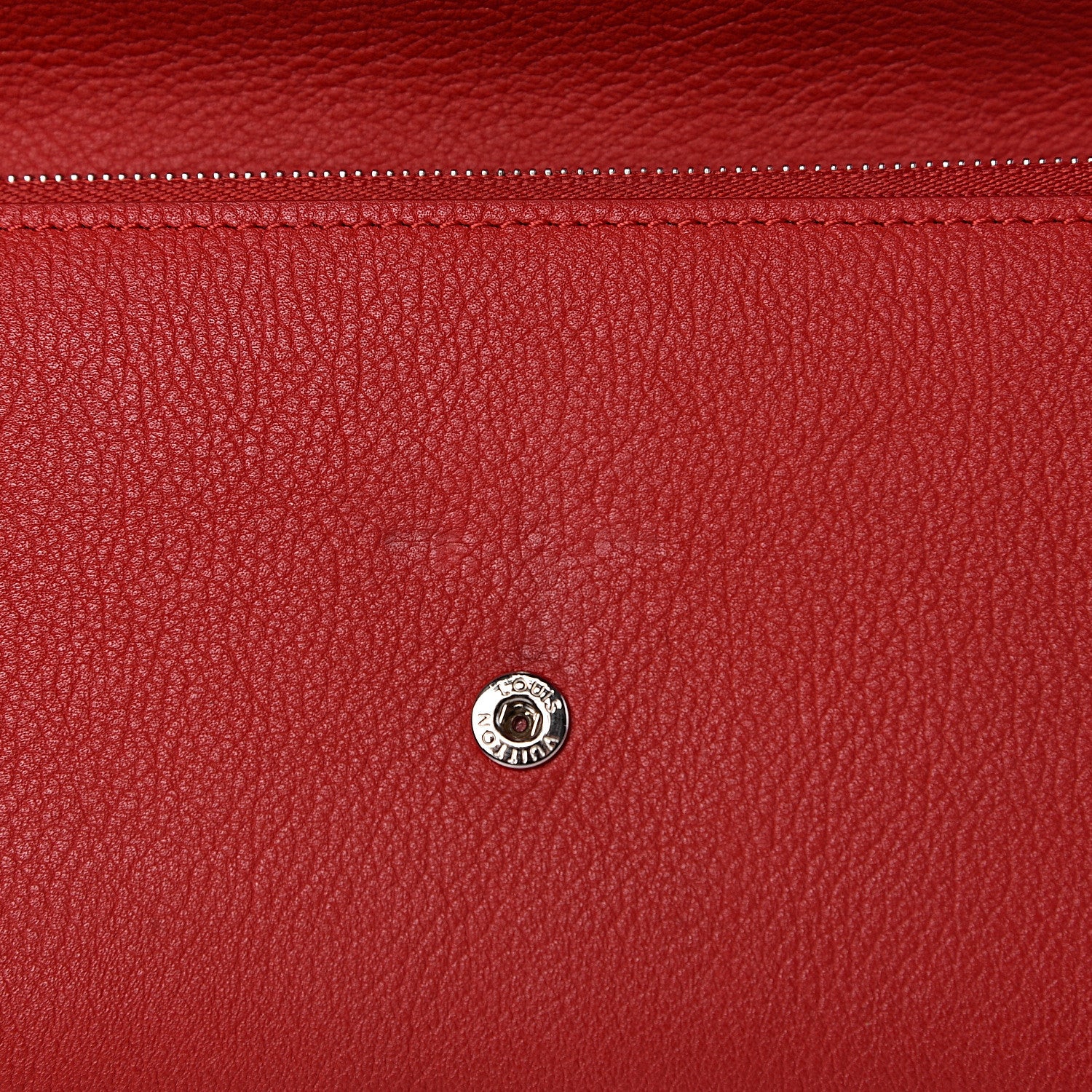 Louis Vuitton Calfskin Lockme II Wallet Rubis 8 of 8