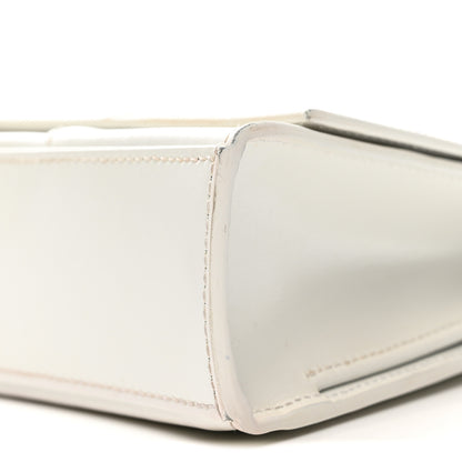 Balenciaga Shiny Box Calfskin Tonal B Hourglass Stretch Top Handle Bag White 10 of 15