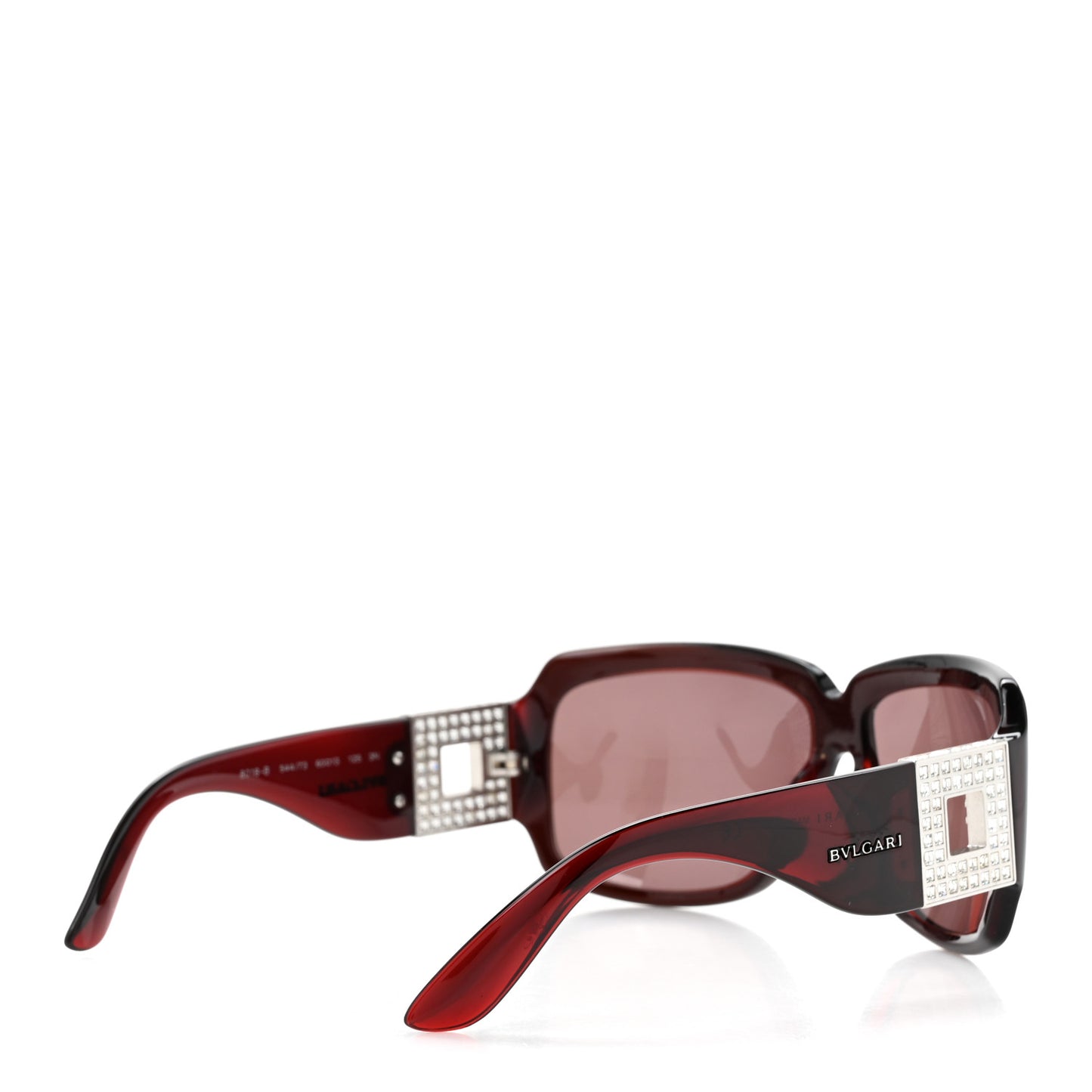 Crystal Square 8018-B Sunglasses Burgundy