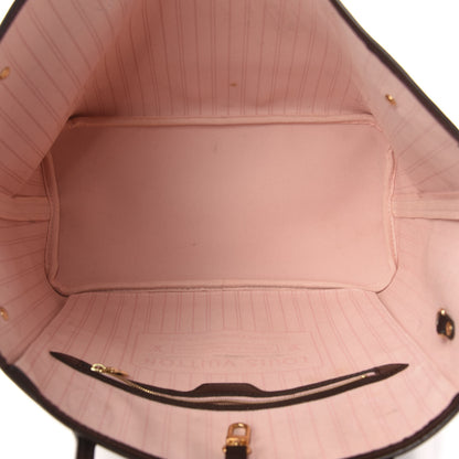 Louis Vuitton Damier Ebene Neo Neverfull MM Rose Ballerine 5 of 12