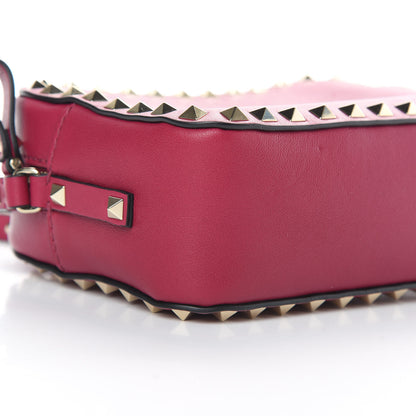 Valentino Garavani Vitello Rockstud Camera Crossbody Bag Raspberry 8 of 10