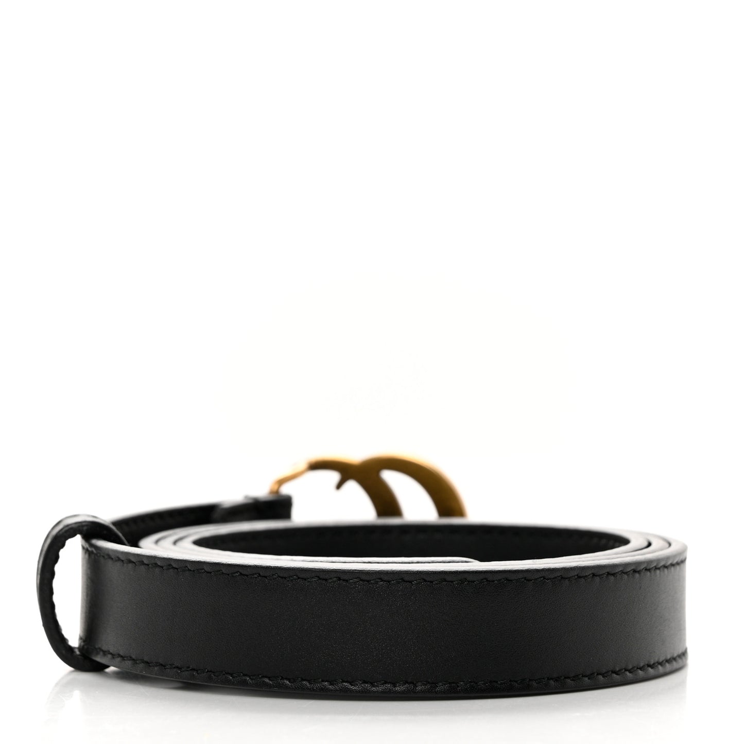 Calfskin Double G 20mm Belt 80 32 Black
