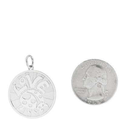 Tiffany Sterling Silver Love Bugs Round Tag Charm 2 of 5