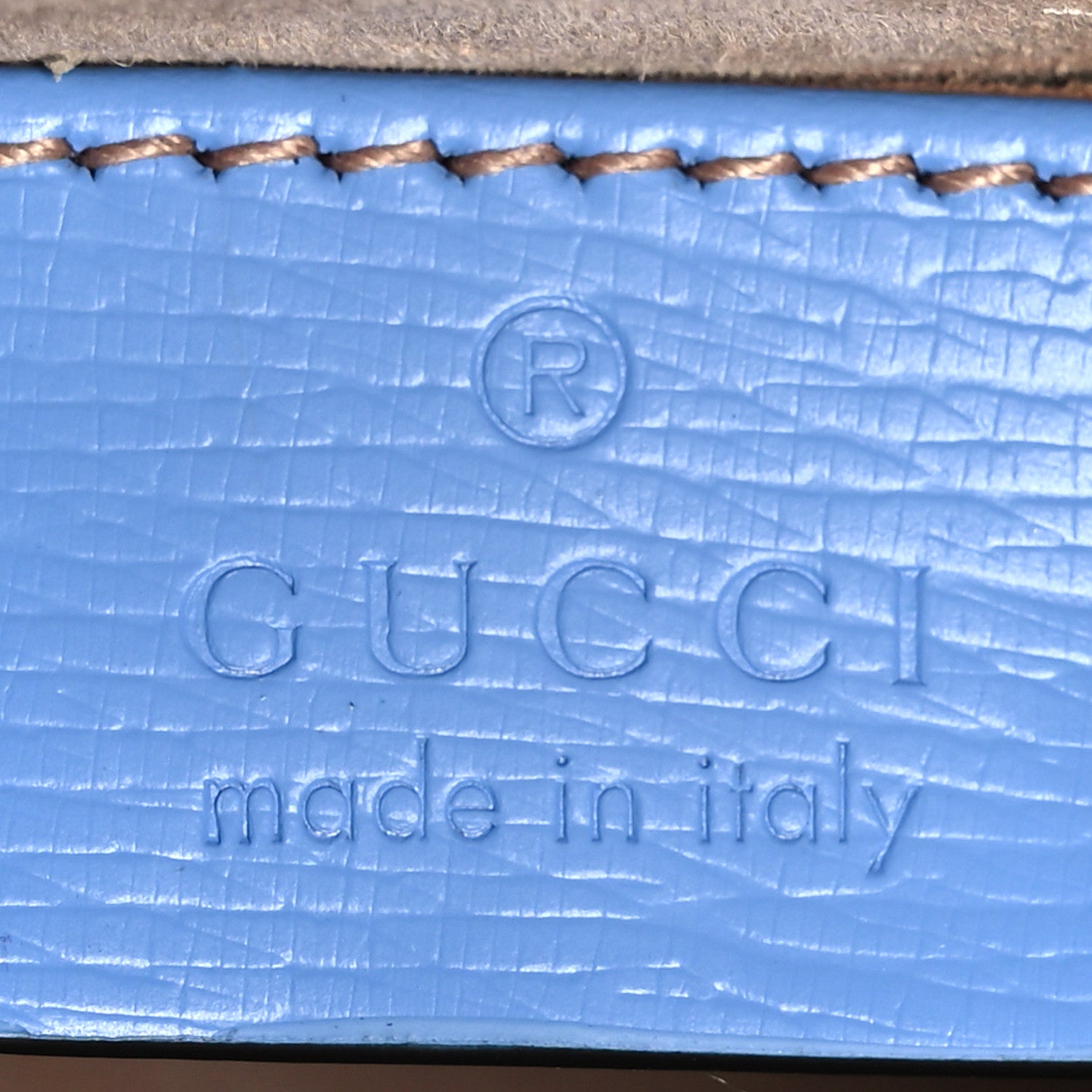 Gucci Shangai Calfskin Web New Flora Mini Sylvie Chain Shoulder Bag Azure 6 of 10