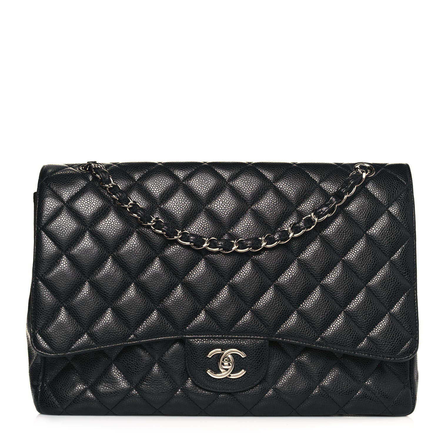 Chanel Caviar Quilted Maxi Single Flap Black 1 of 19