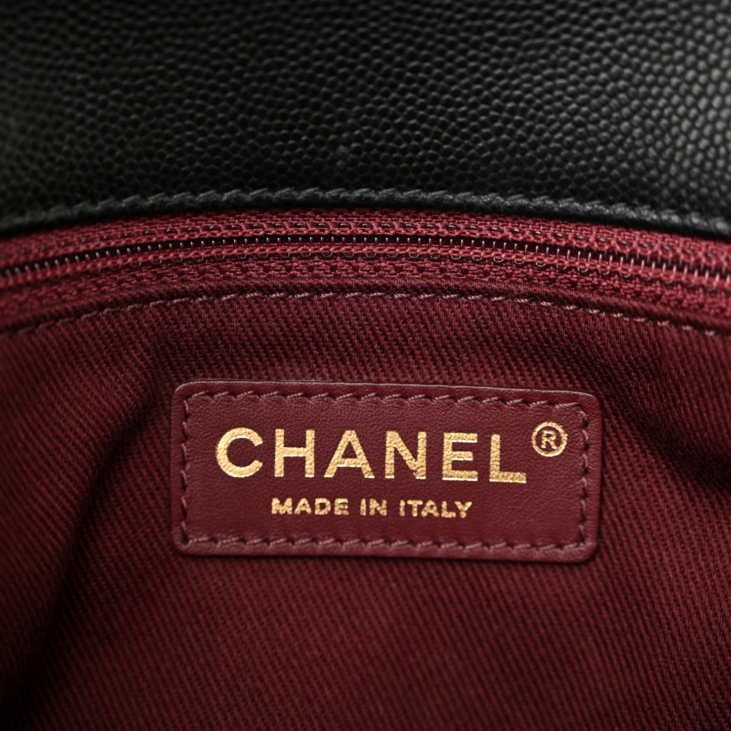 Caviar Quilted Medium Coco Handle Flap Black