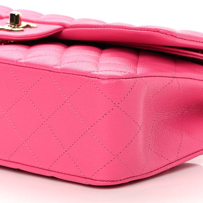 Chanel Caviar Quilted Medium Double Flap Rose 10 of 11