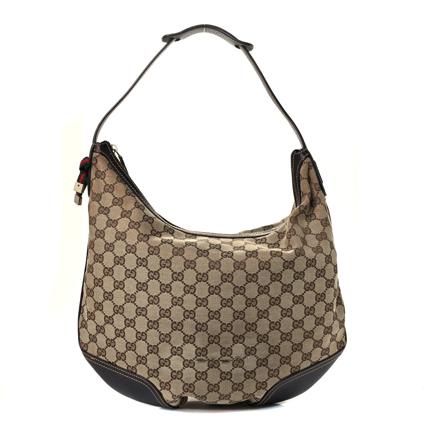 Gucci Monogram Large Princy Hobo Dark Brown 1 of 9