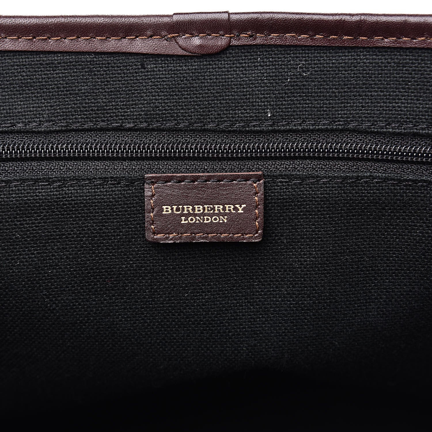 Burberry Haymarket Check Buckle Satchel Chocolate 6 of 12