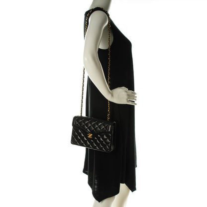 Chanel Lambskin Quilted Small Single Flap Black 2 of 8