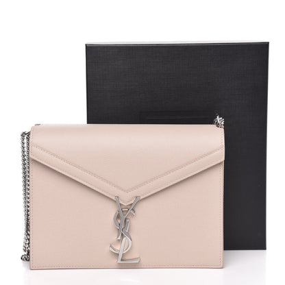 Saint Laurent Grain De Poudre Monogram Cassandra Clasp Bag Marble Pink 10 of 10