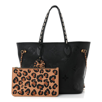 Louis Vuitton Empreinte Monogram Giant Wild at Heart Neverfull MM Black 3 of 11