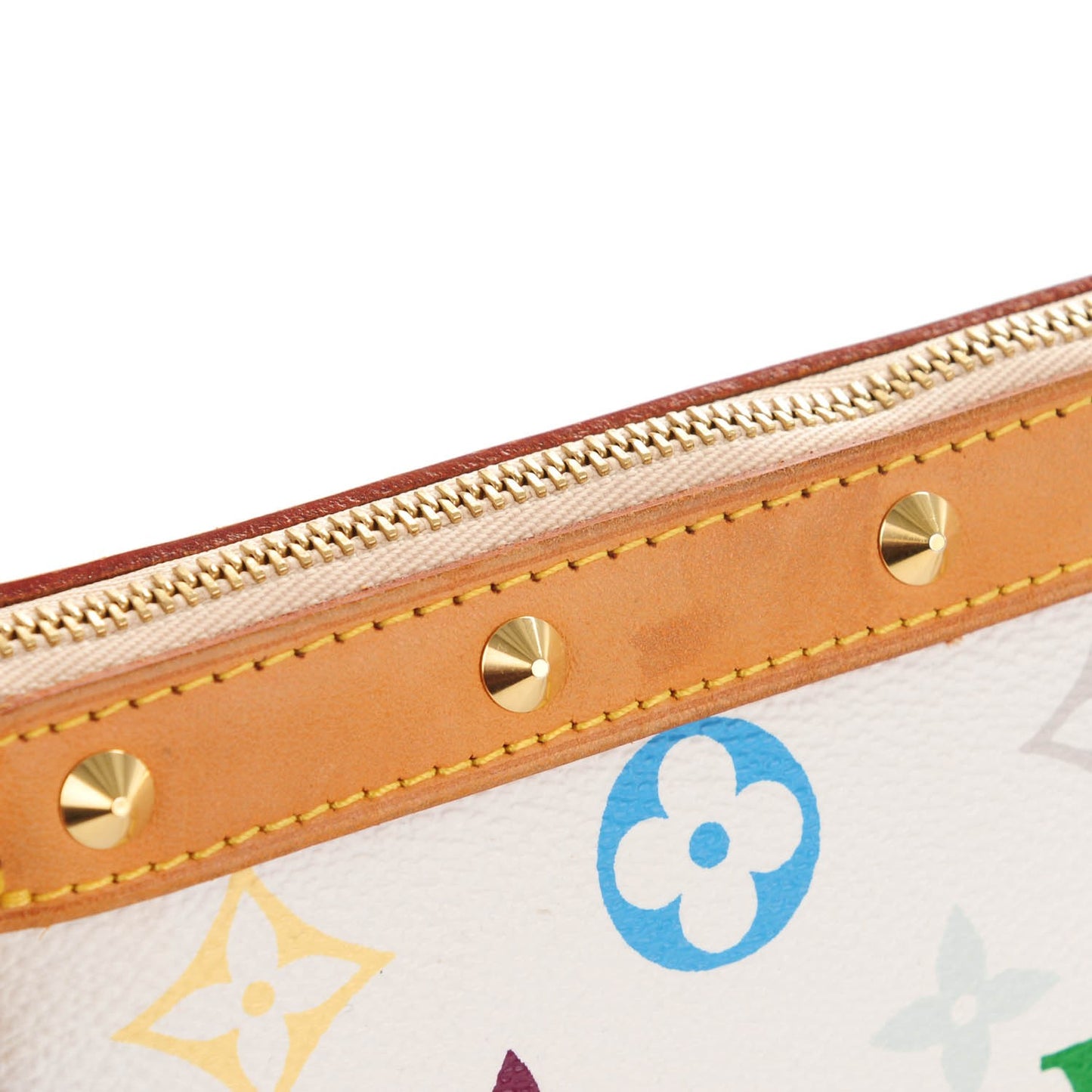 Monogram Multicolor Pochette Accessories White