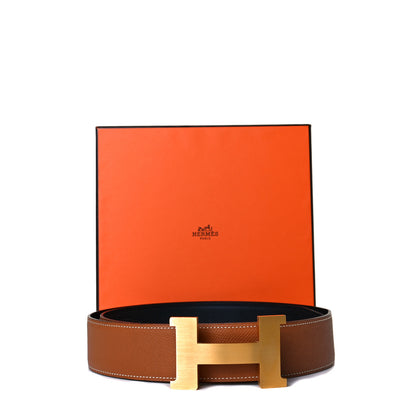Hermes Epsom Chamonix 42mm Constance 2 H Belt 90 Gold Black 4 of 4