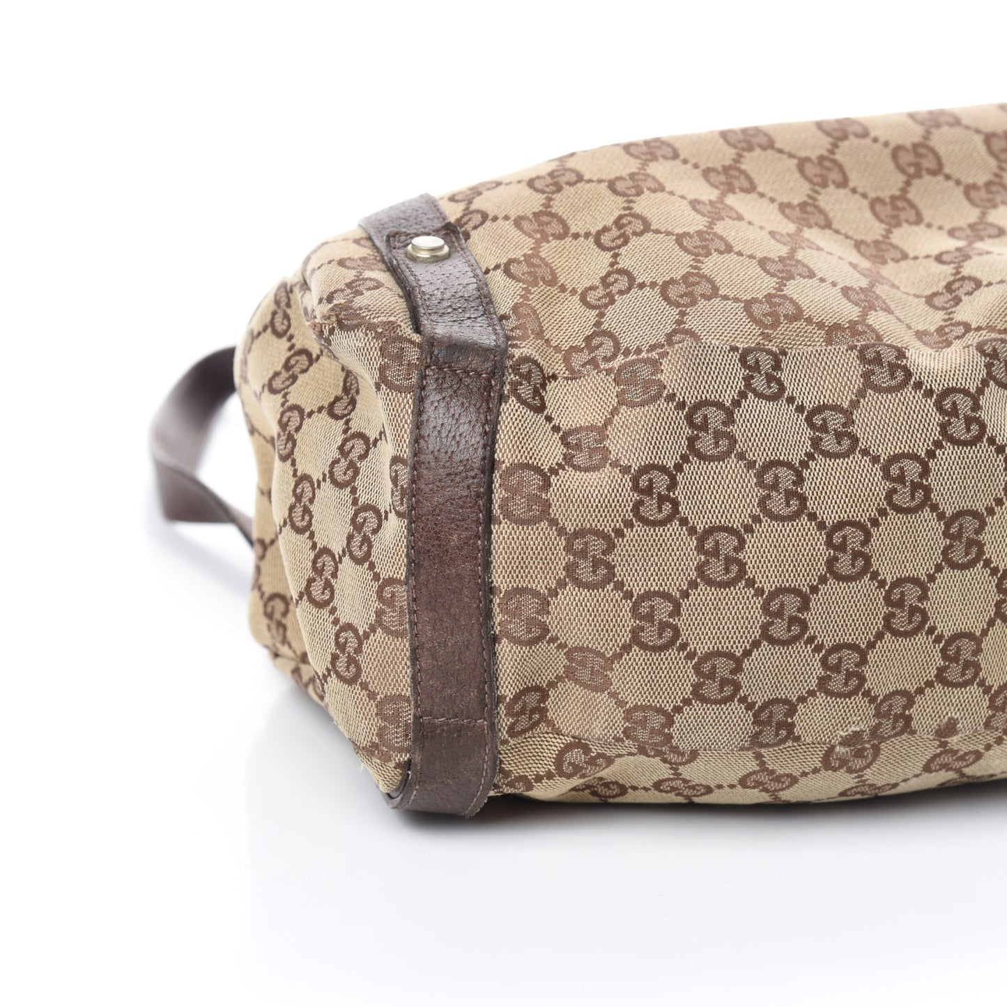 Monogram Medium Abbey Shoulder Bag Dark Brown