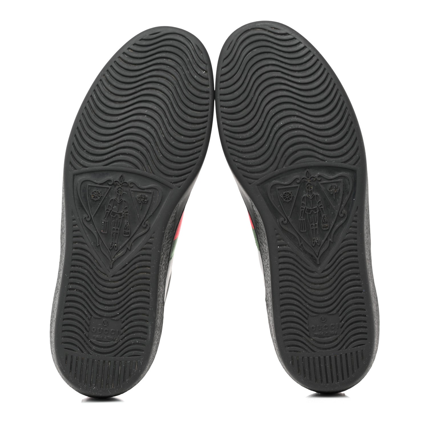 Gucci Miro Soft Calfskin Ayers Web Mens Ace Sneakers 9 Black Rosso 5 of 10