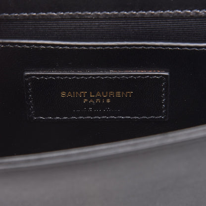 Saint Laurent Calfskin Small Monogram Kate Tassel Heart Satchel Black Rouge 6 of 7
