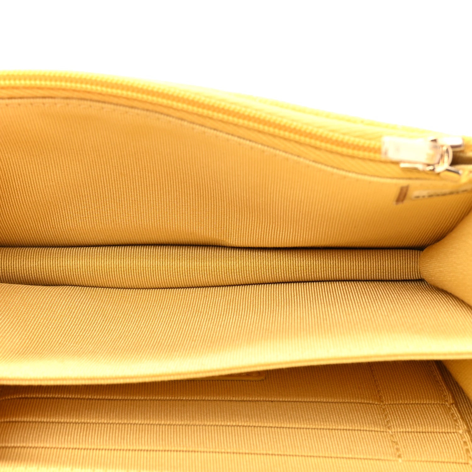 Chanel Caviar Quilted Mini Wallet On Chain WOC Yellow 5 of 11
