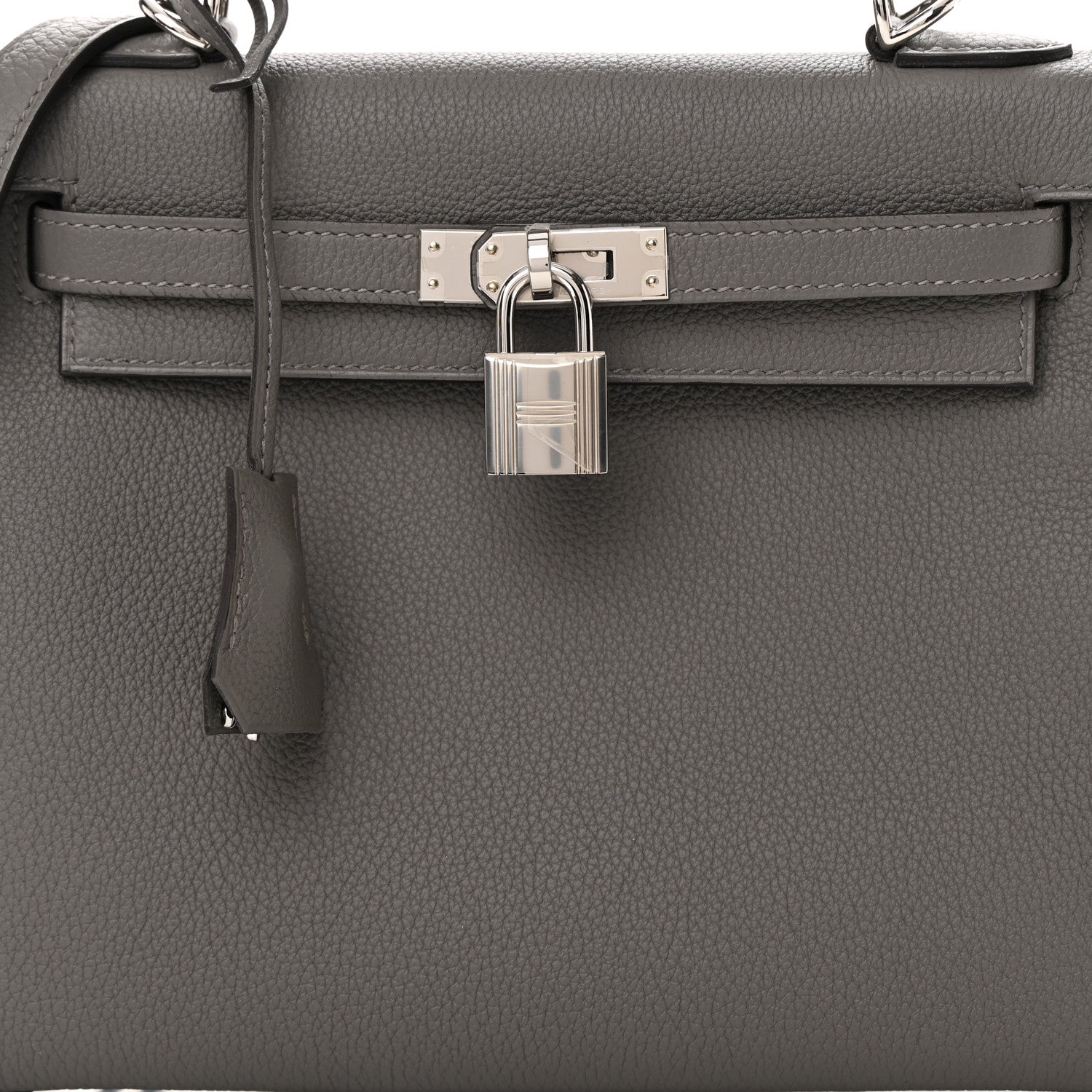 Hermes Togo Kelly Retourne 25 Gris Meyer 8 of 13