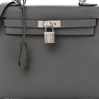 Hermes Togo Kelly Retourne 25 Gris Meyer 8 of 13