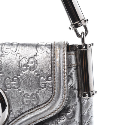 Gucci Guccissima Small Britt Tassel Shoulder Bag Silver 13 of 17