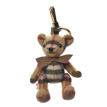 Burberry Cashmere Vintage Check Hiker Thomas Bear Bag Charm Antique Yellow 1 of 4